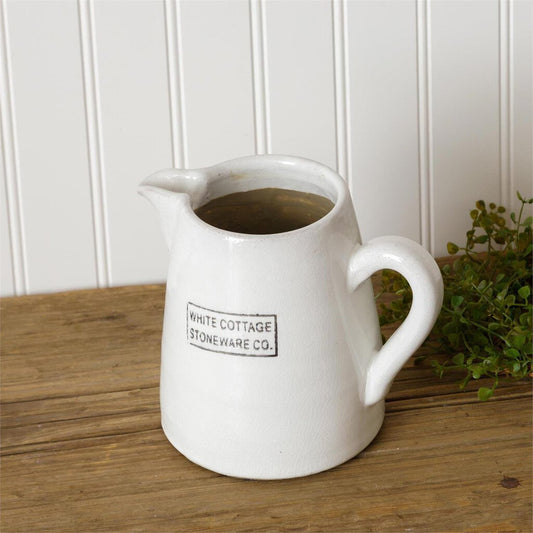 Pitcher- White Cottage Stoneware Co.