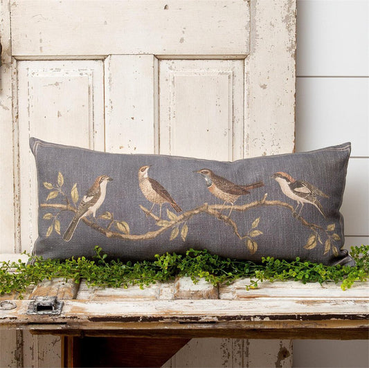 Lumbar Pillow- Birds on Branches