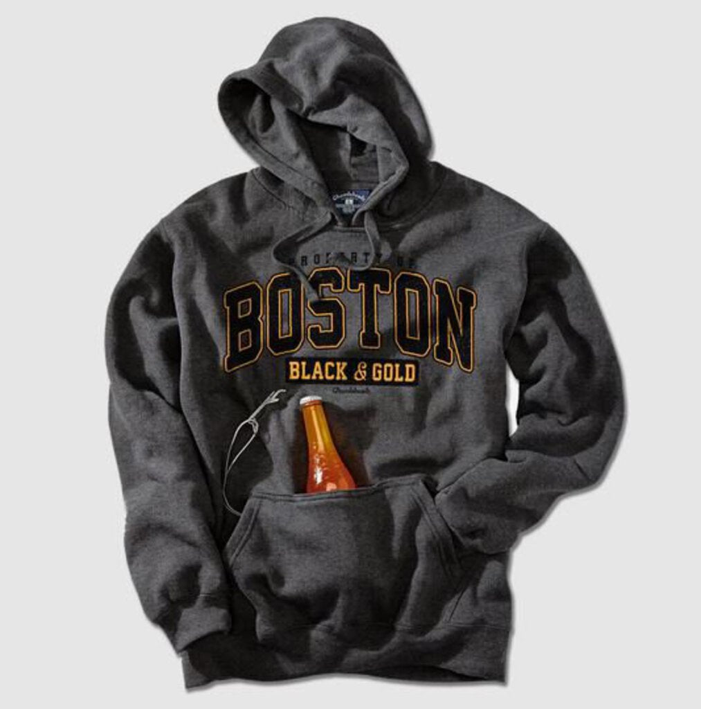 Property of Boston Black & Gold Tailgater Hoodie