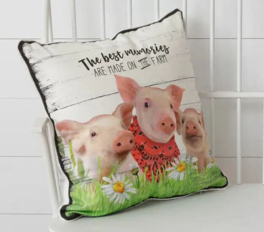 Pillow- The Best Memories Are on The Farm