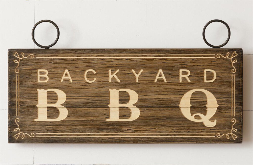 Sign- Backyard BBQ