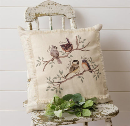 Pillow- Birds on Branch Patch