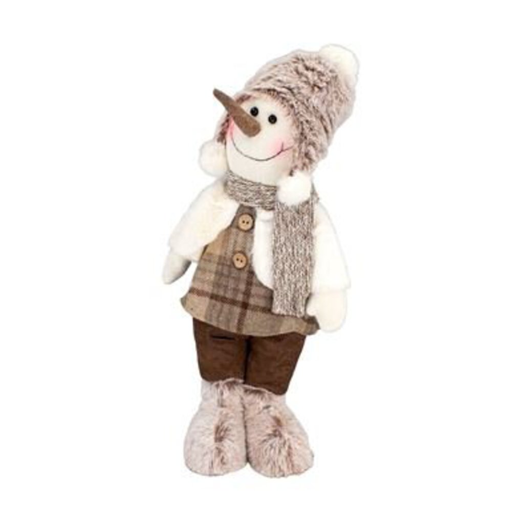 DXF26929 Sebastian Gray Fur Snowman