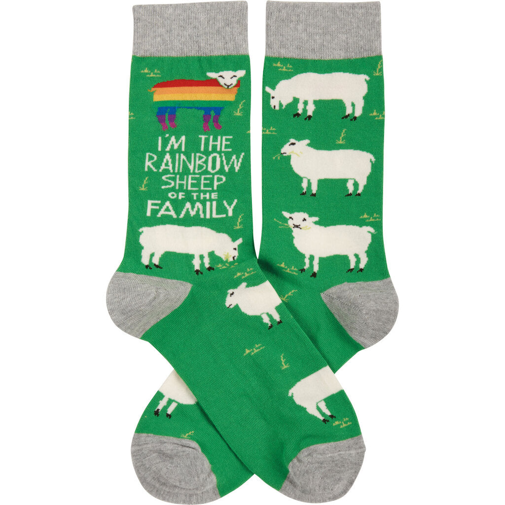 Socks- Rainbow Sheep