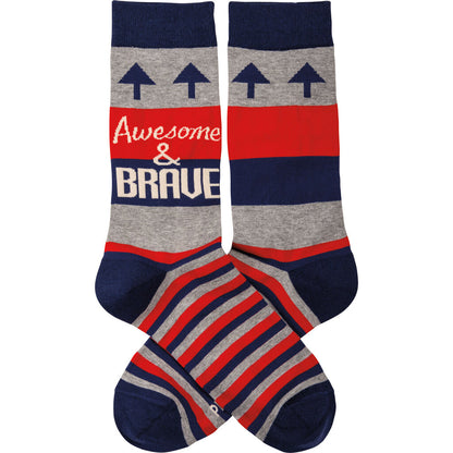 Socks- Awesome & Brave