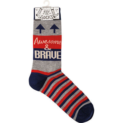 Socks- Awesome & Brave