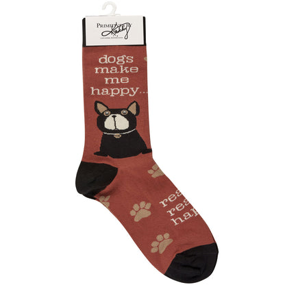 Socks- Dogs Make Me Happy