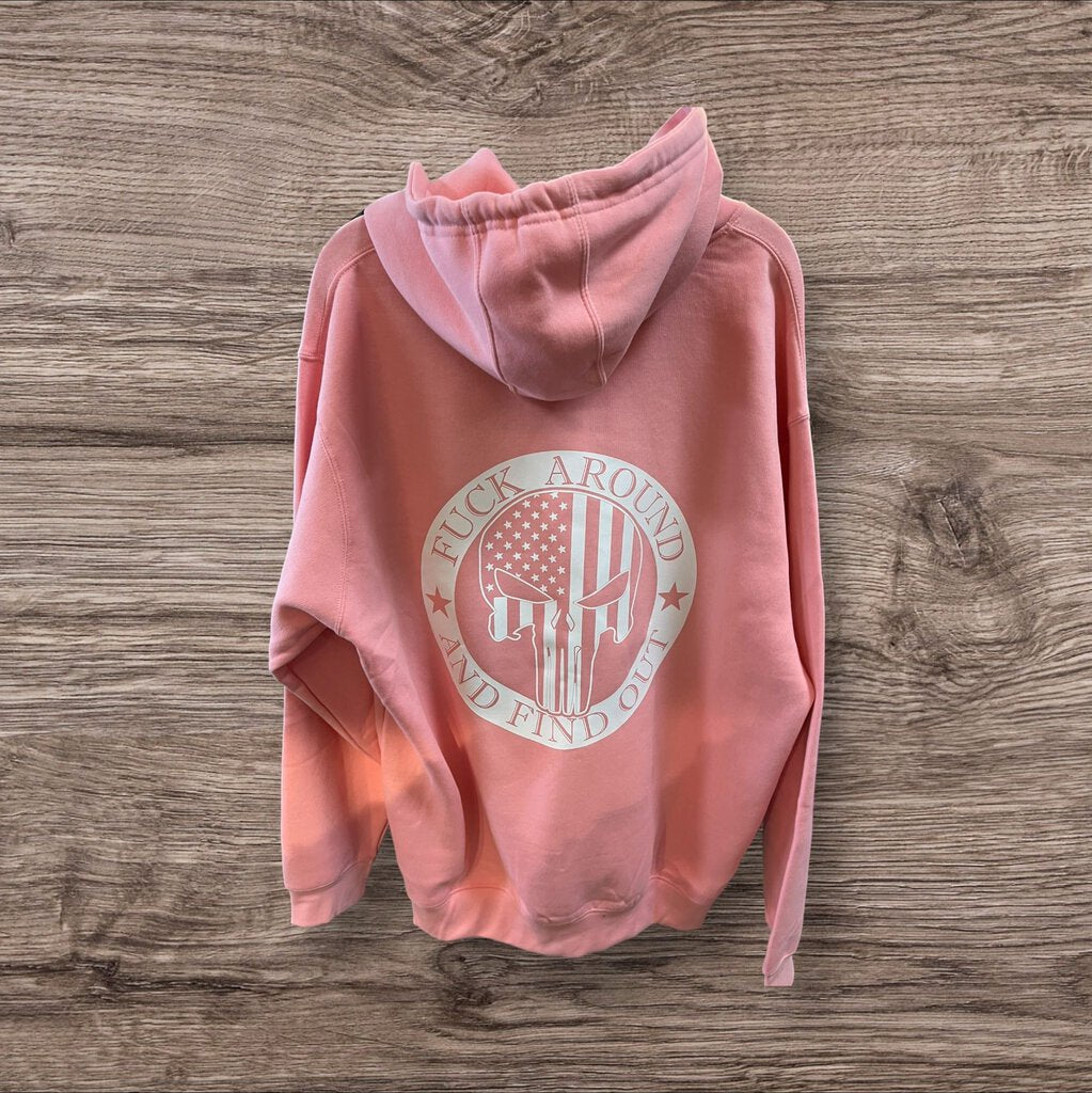 PINK FAFO Hoodie Med