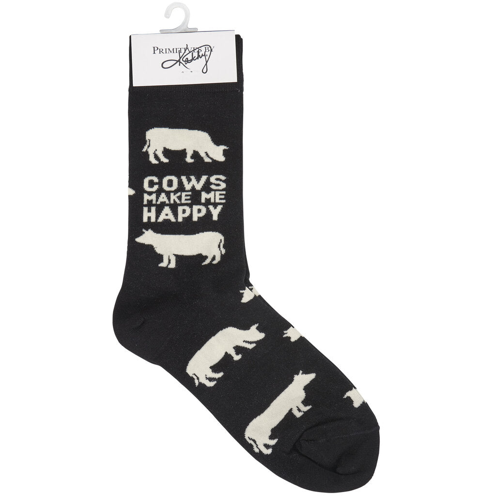 Socks- Cows Make Me Happy