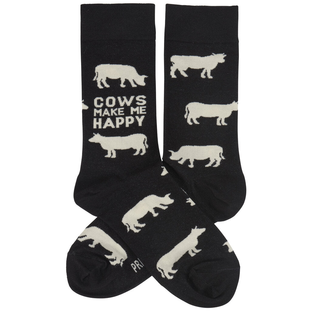 Socks- Cows Make Me Happy